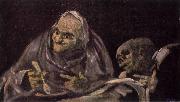 Francisco de Goya Two Women Eating Sweden oil painting artist